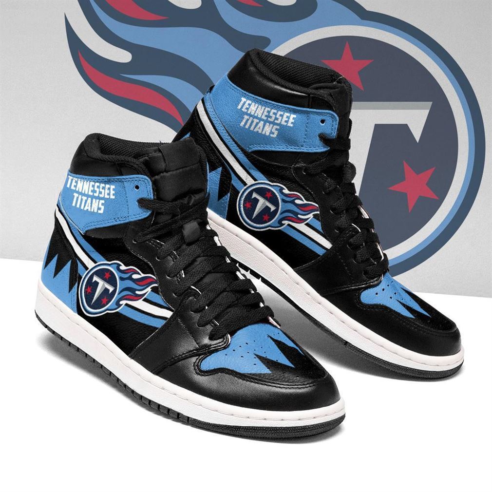 JWFancy Tennessee Titans NFL AJ1 High Sneakers Shoes For Men And Women