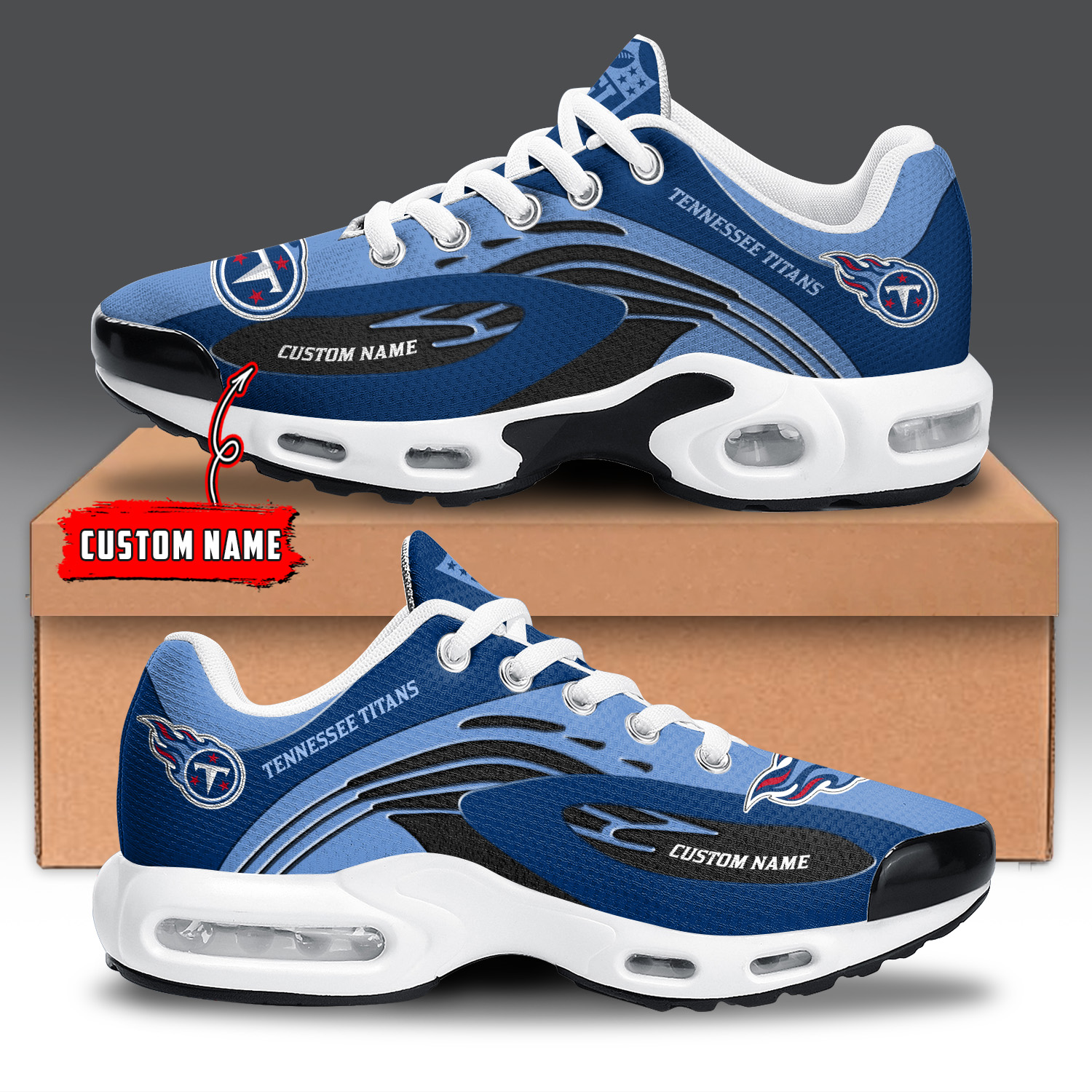 JWFancy Tennessee Titans TN Shoes Sneakers For Men And Women
