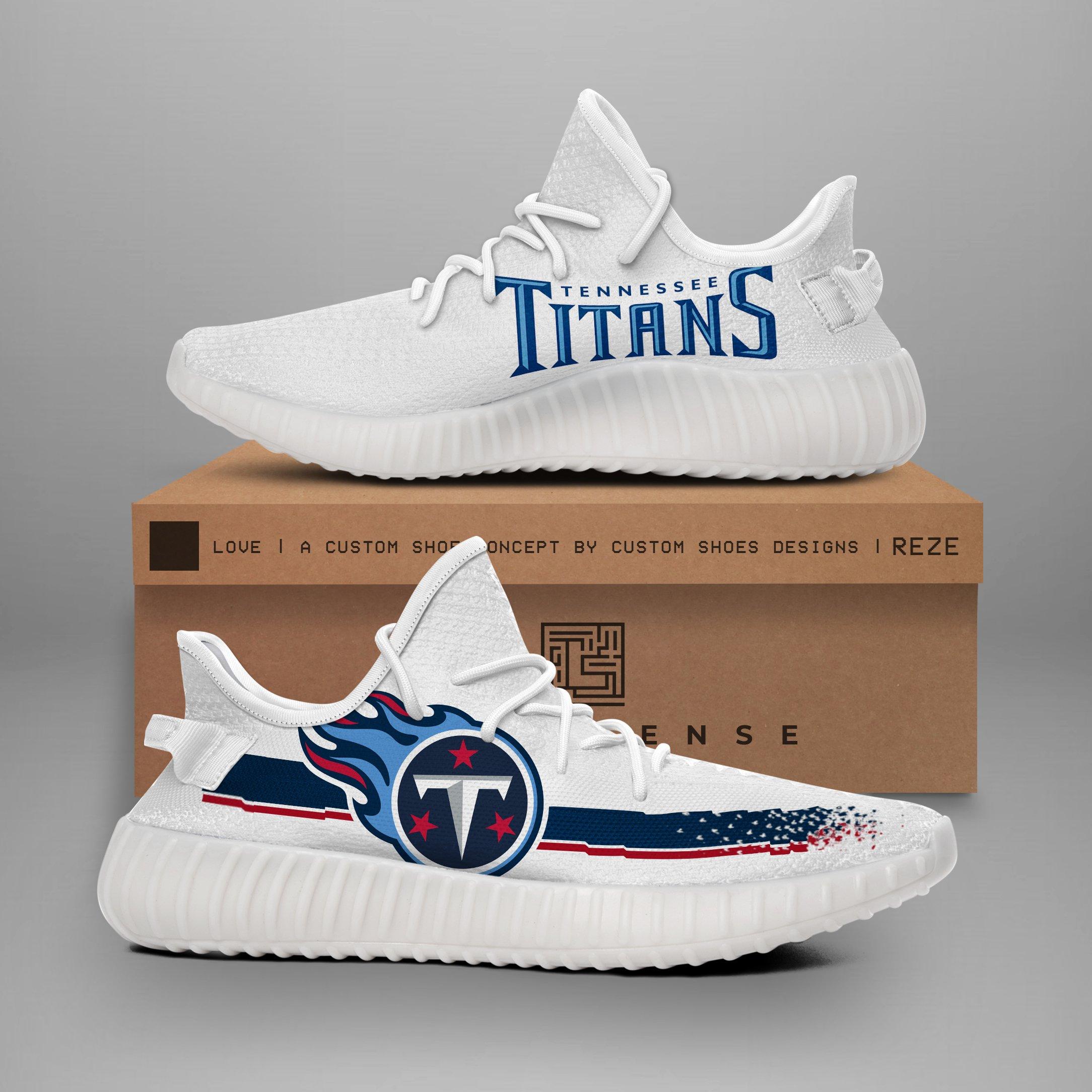 JWFancy Tennessee Titans Yeezy Boost Shoes For Men And Women