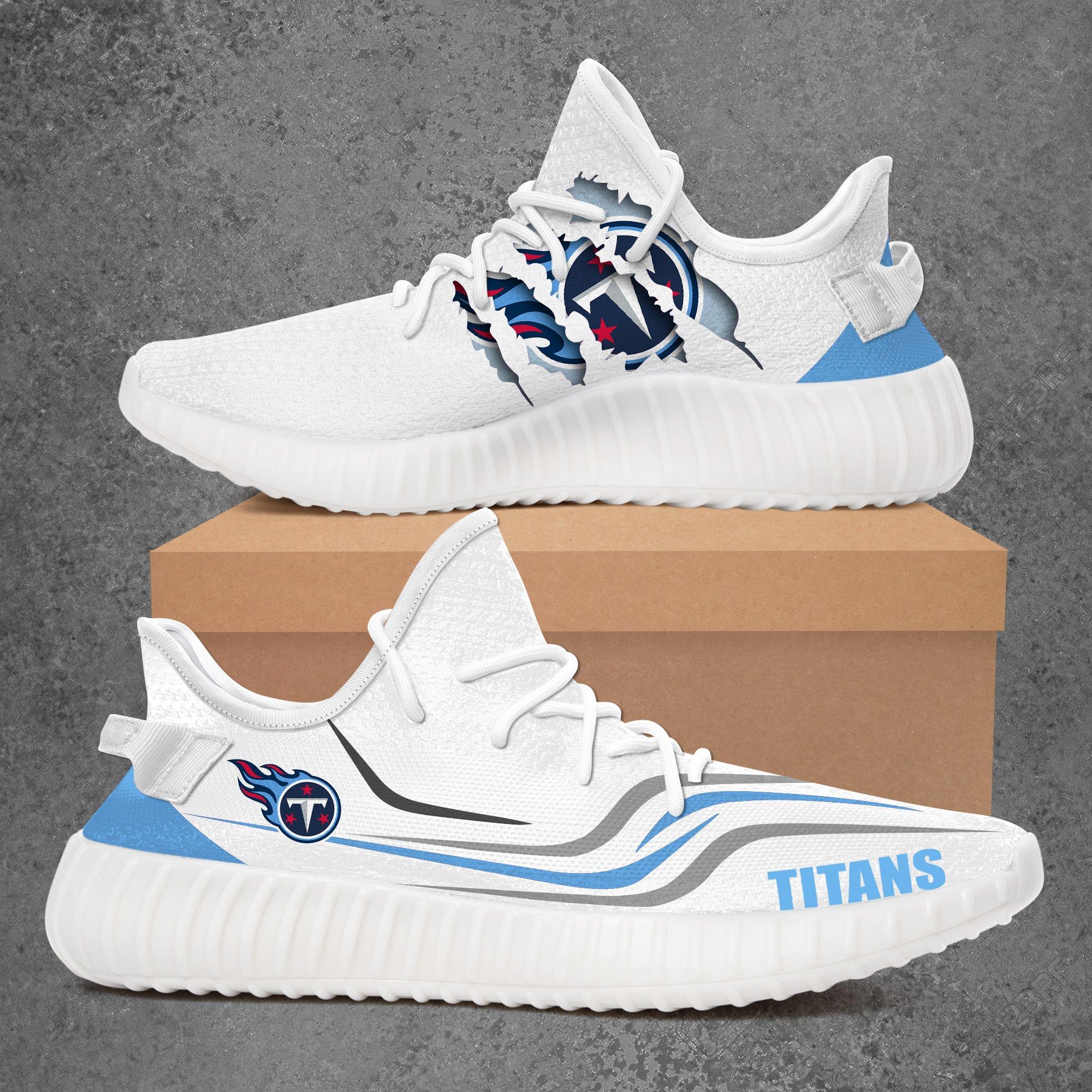 JWFancy Tennessee Titans Yeezy Boost Shoes For Men And Women