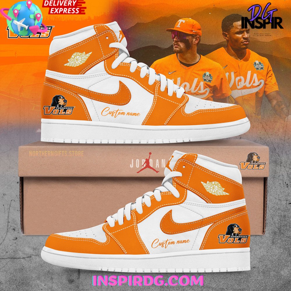 JWFancy Tennessee Vols AJ1 High Sneakers Shoes For Men And Women