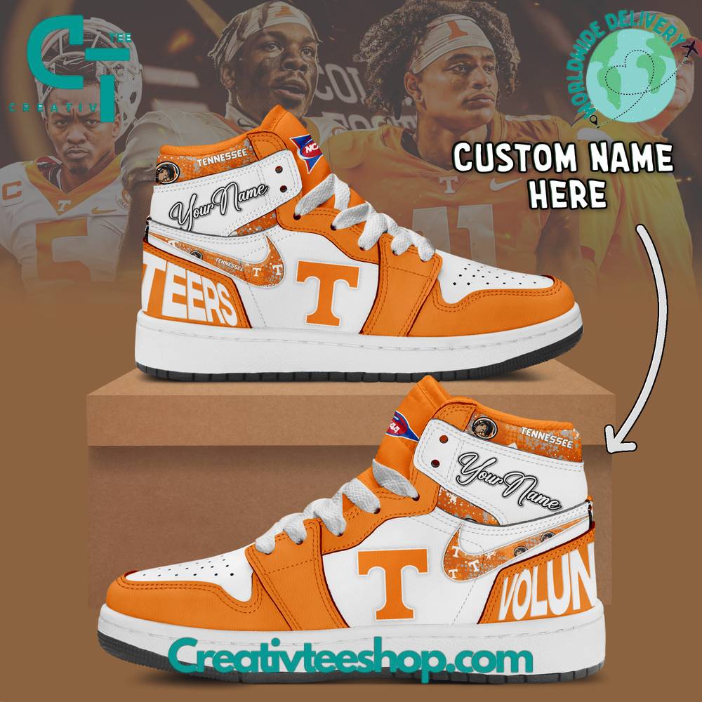 JWFancy Tennessee Volunteers AJ1 High Sneakers Shoes For Men And Women