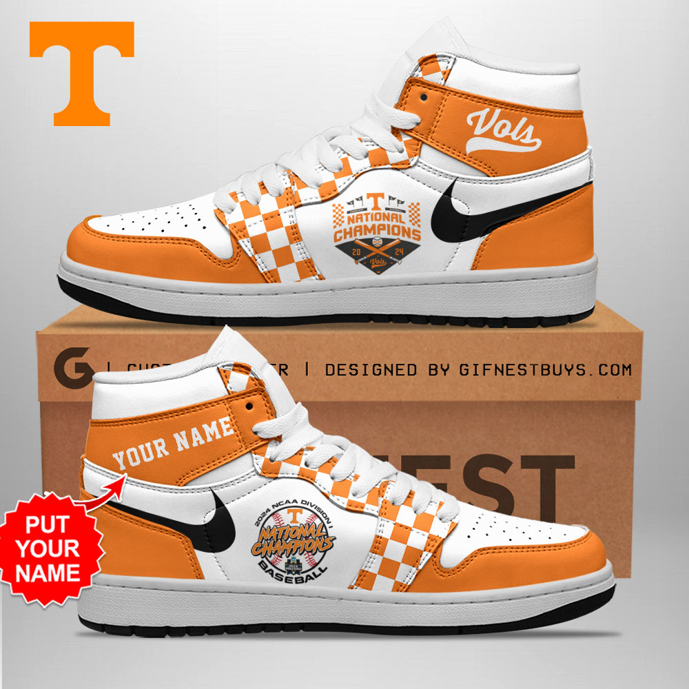JWFancy Tennessee Volunteers AJ1 High Sneakers Shoes For Men And Women