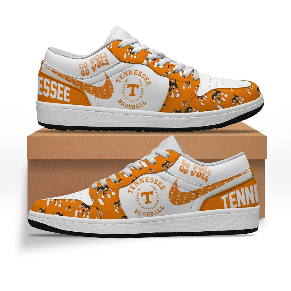 JWFancy Tennessee Volunteers AJ1 Low Sneakers Shoes For Men And Women