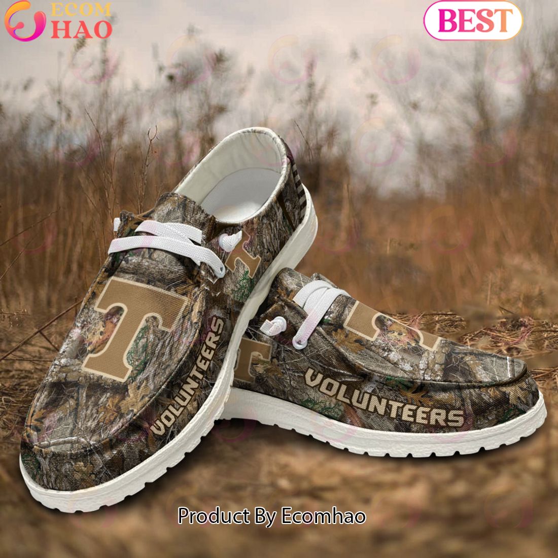 JWFancy Tennessee Volunteers Hey Dude Shoes Wally Men's Lace Up Loafers Comfortable For Men And Women