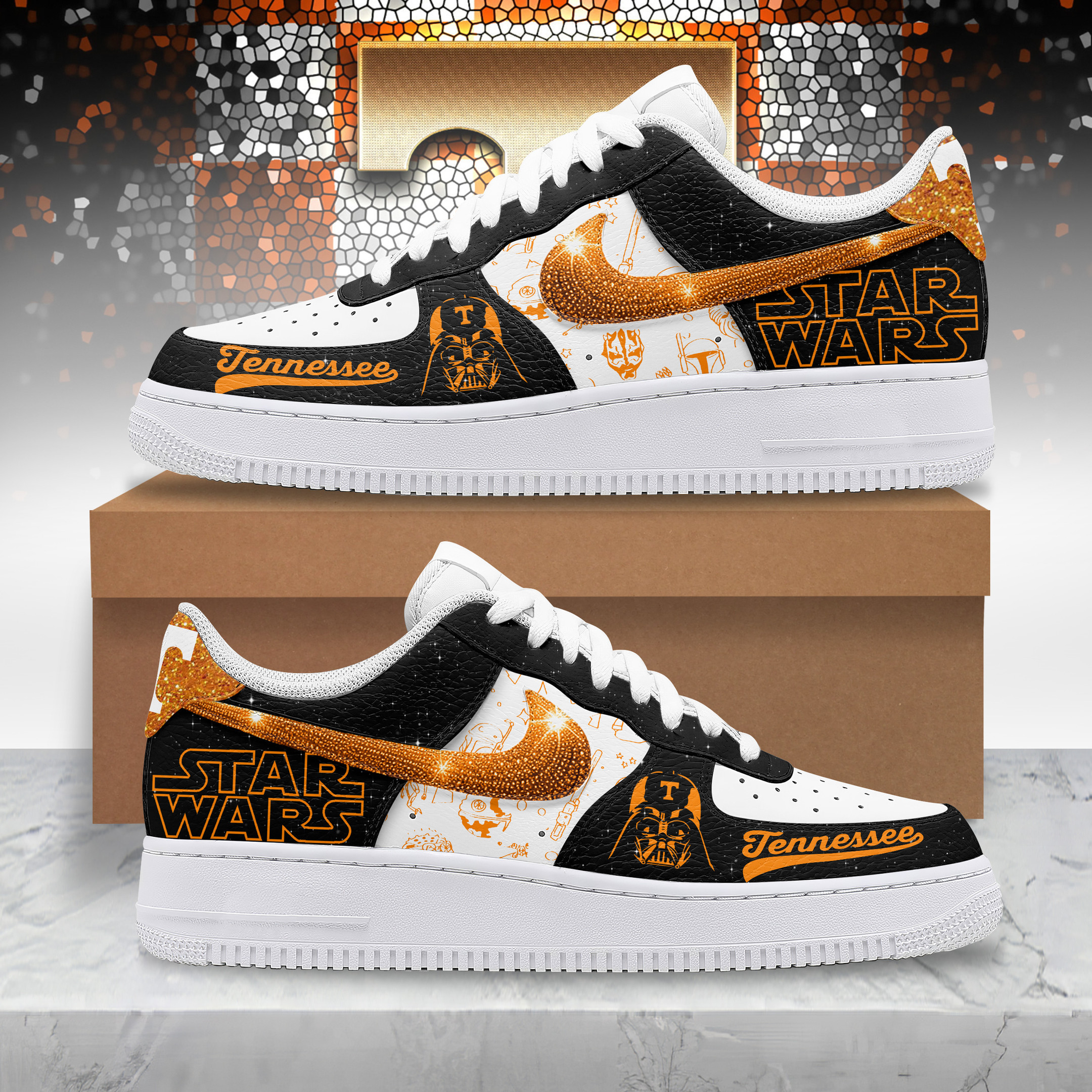 JWFancy Tennessee Volunteers x Star Wars Night Air Low-Top Sneakers Shoes For Men And Women