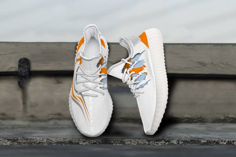 JWFancy Tennessee Volunteers Yeezy Boost Shoes For Men And Women