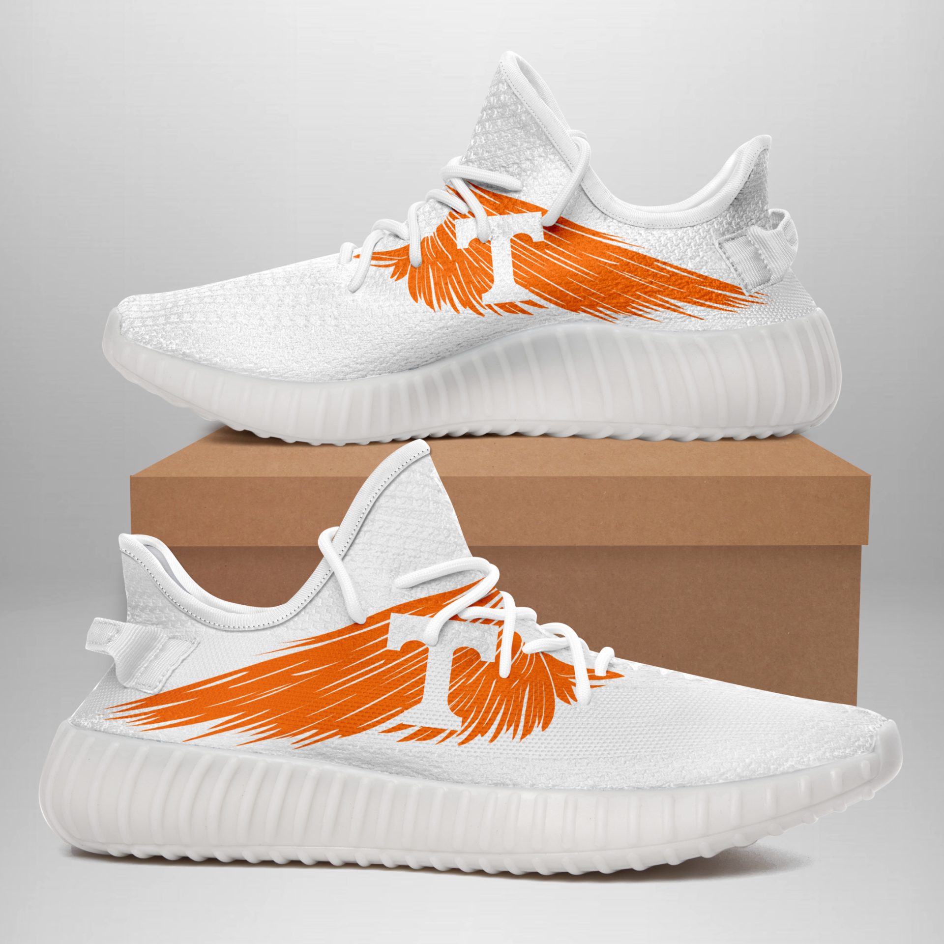 JWFancy Tennessee Volunteers Yeezy Boost Shoes For Men And Women
