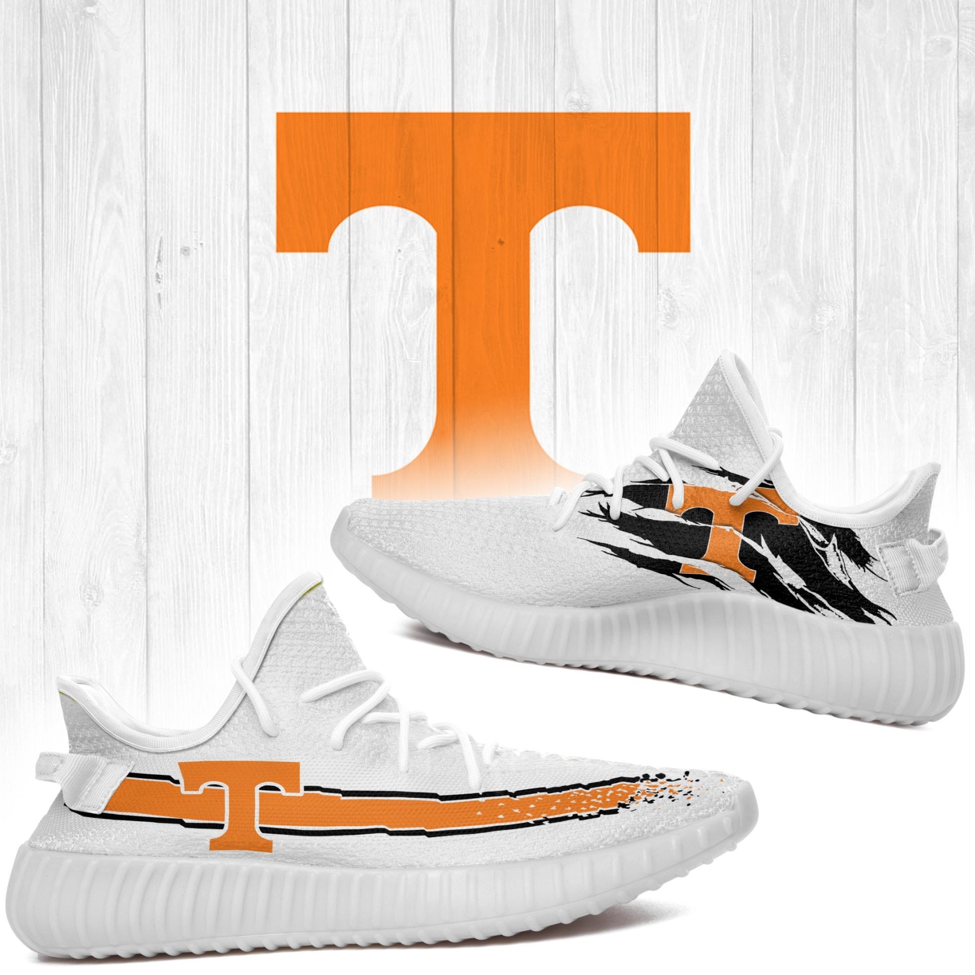 JWFancy Tennessee Volunteers Yeezy Boost Shoes For Men And Women