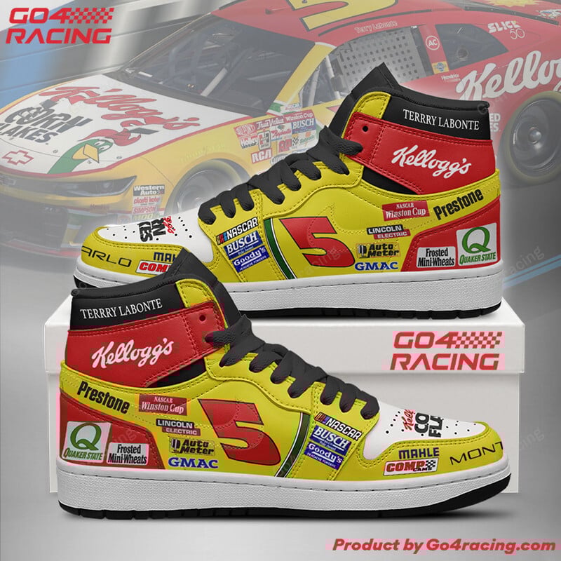 JWFancy Terry Labonte - Hendrick Motorsports AJ1 High Sneakers Shoes For Men And Women