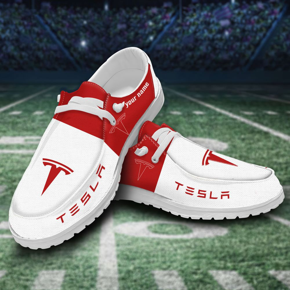 JWFancy Tesla Hey Dude Shoes Wally Men's Lace Up Loafers Comfortable For Men And Women