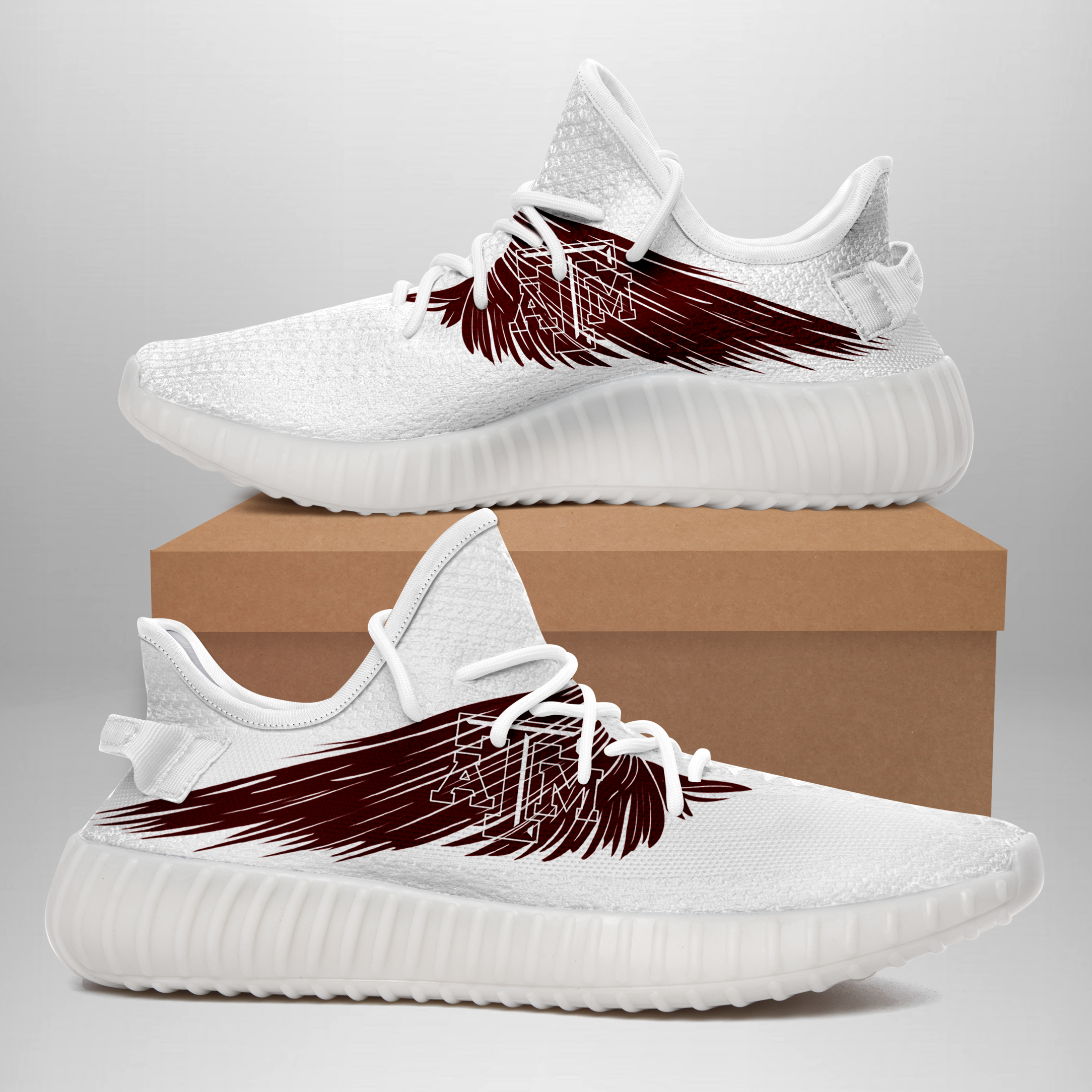 JWFancy Texas A&M Aggies Yeezy Boost Shoes For Men And Women