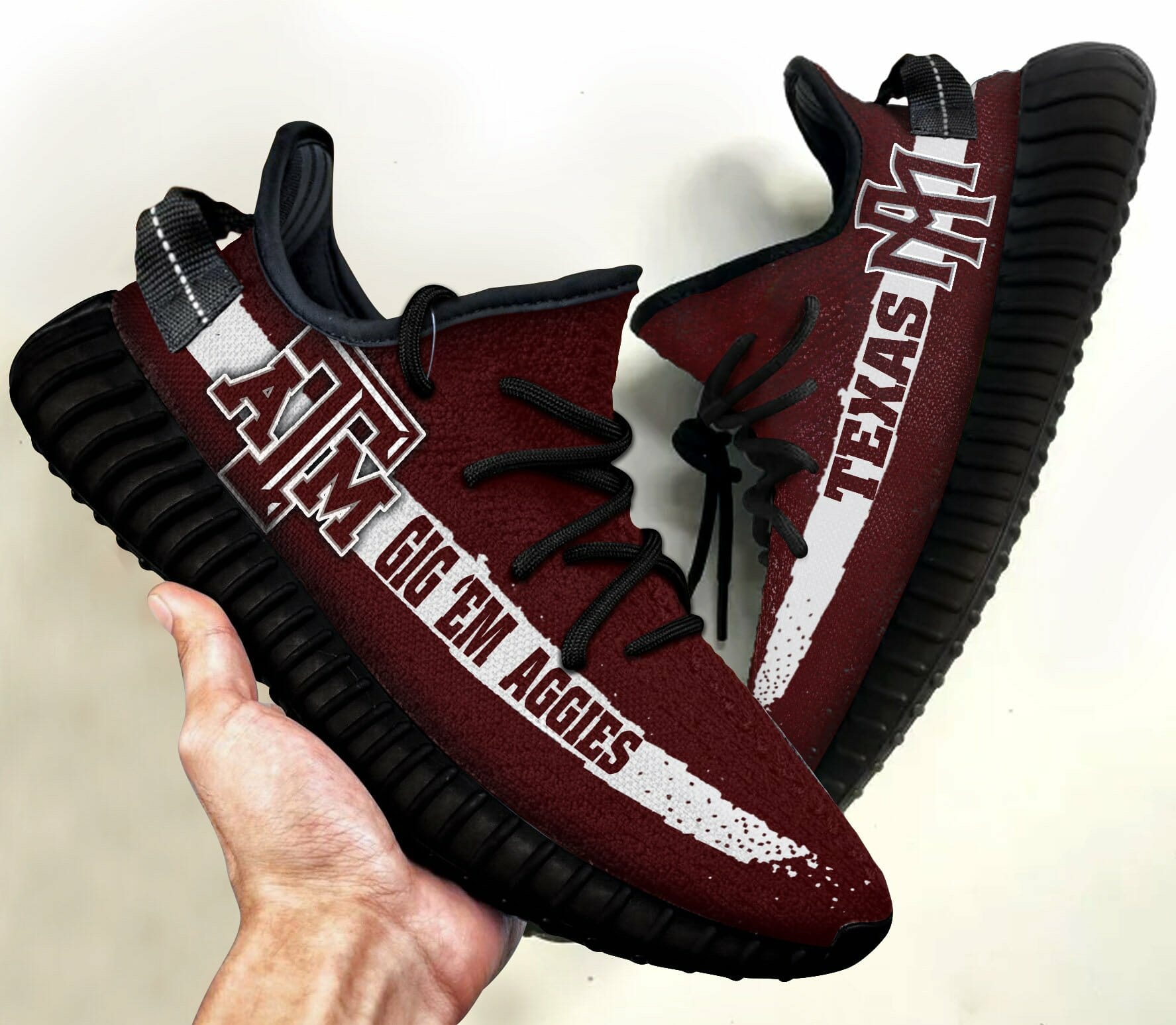JWFancy Texas A&M Aggies Yeezy Boost Shoes For Men And Women