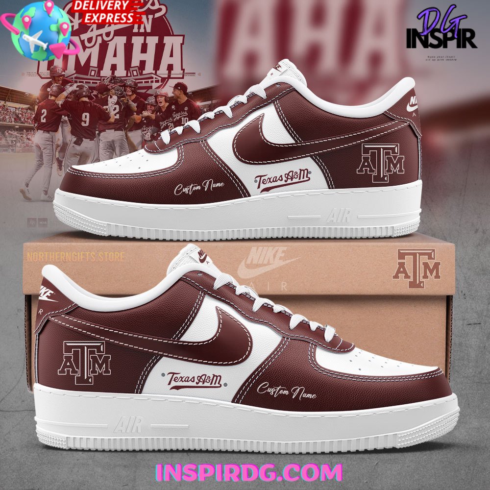 JWFancy Texas A&M Baseball Air Low-Top Sneakers Shoes For Men And Women