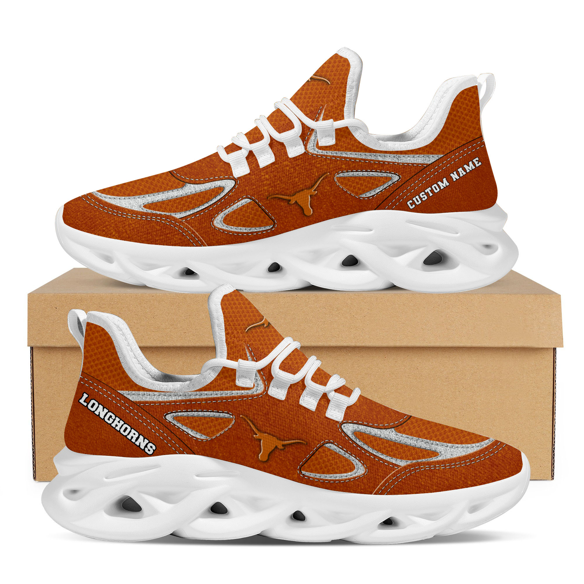 JWFancy Texas Longhorns Max Soul Shoes Sneakers For Men And Women