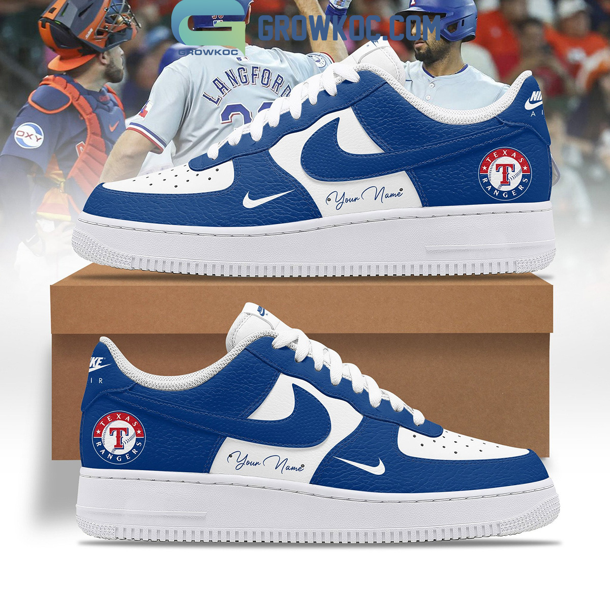 JWFancy Texas Rangers Air Low-Top Sneakers Shoes For Men And Women