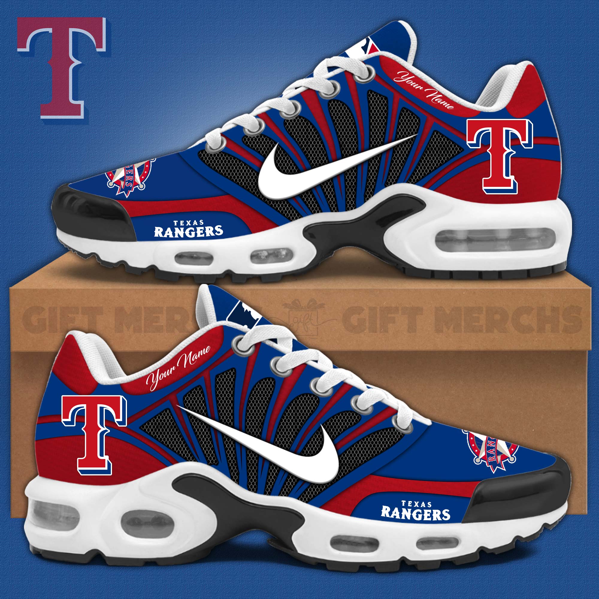 JWFancy Texas Rangers TN Shoes Sneakers For Men And Women