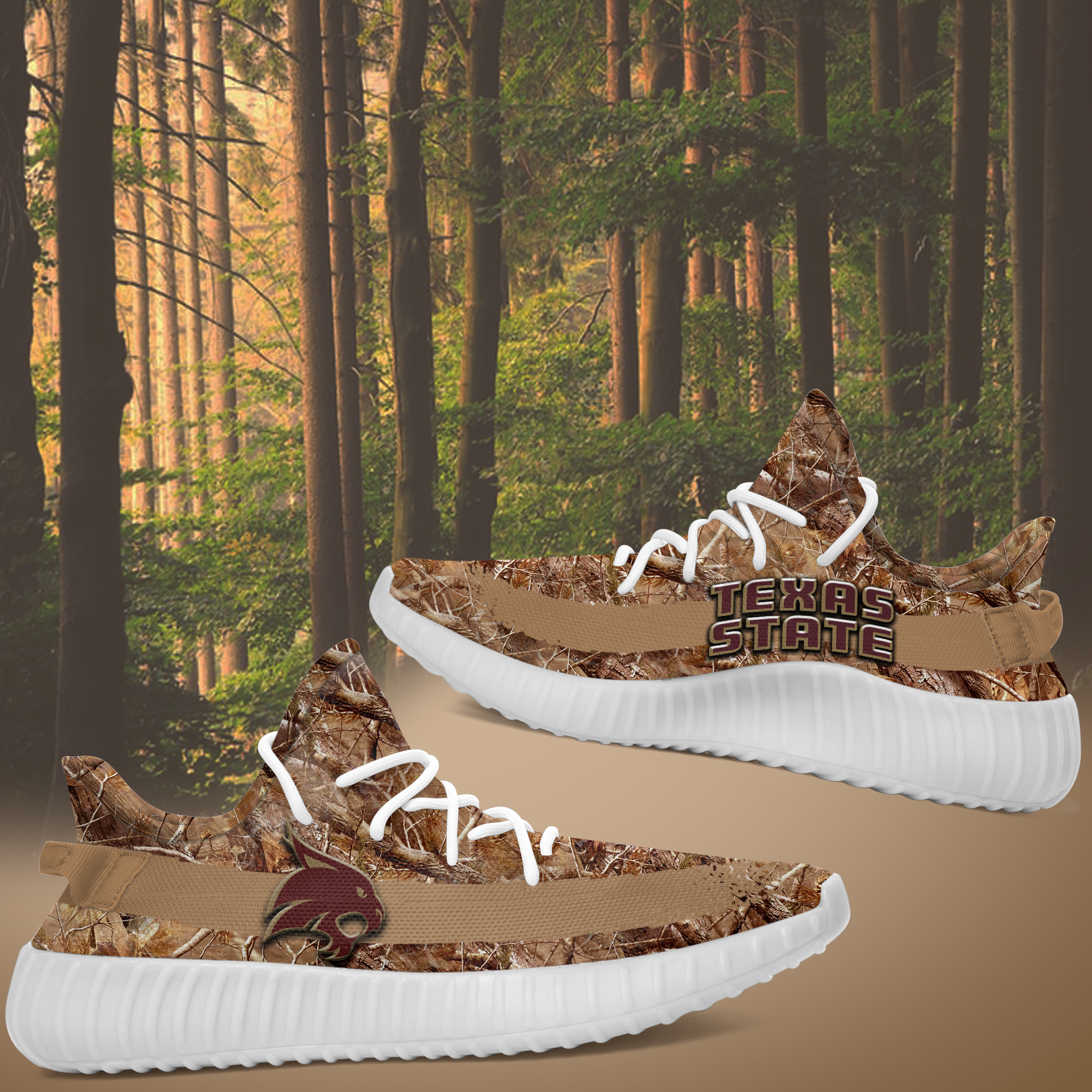 JWFancy Texas State Yeezy Boost Shoes For Men And Women