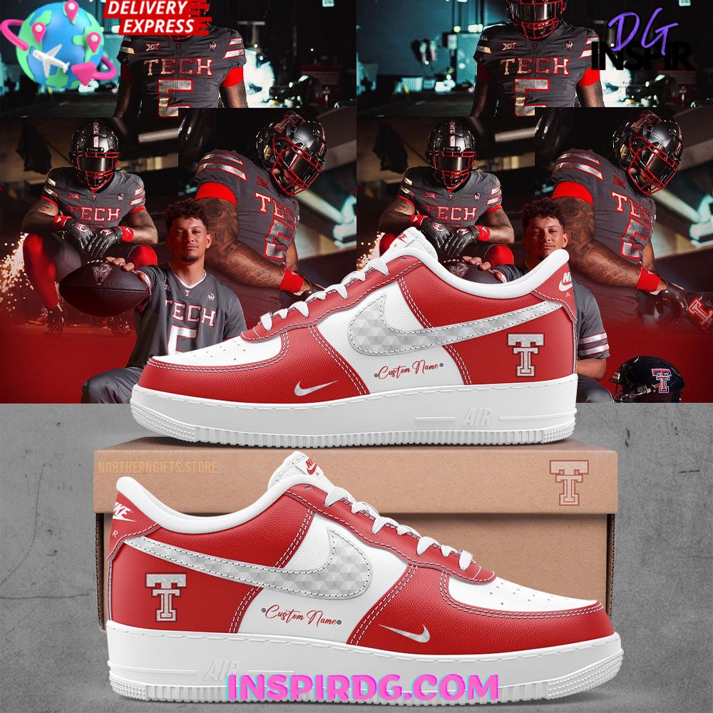 JWFancy Texas Tech Football Air Low-Top Sneakers Shoes For Men And Women