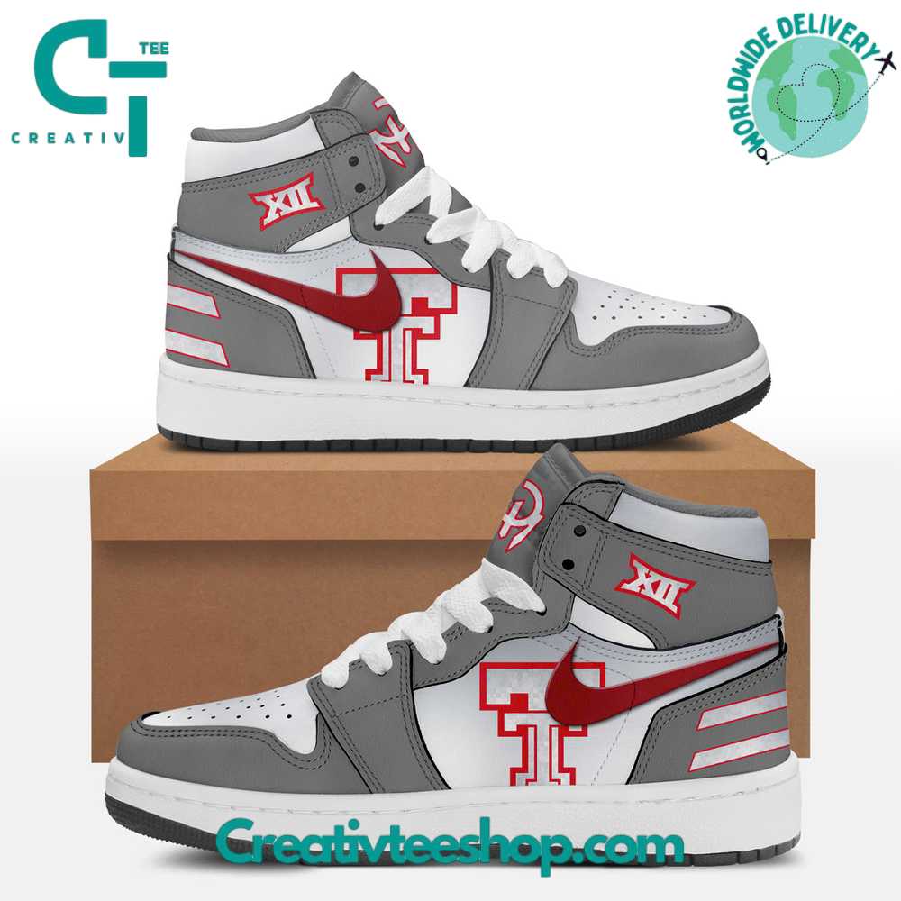 JWFancy Texas Tech Football AJ1 High Sneakers Shoes For Men And Women