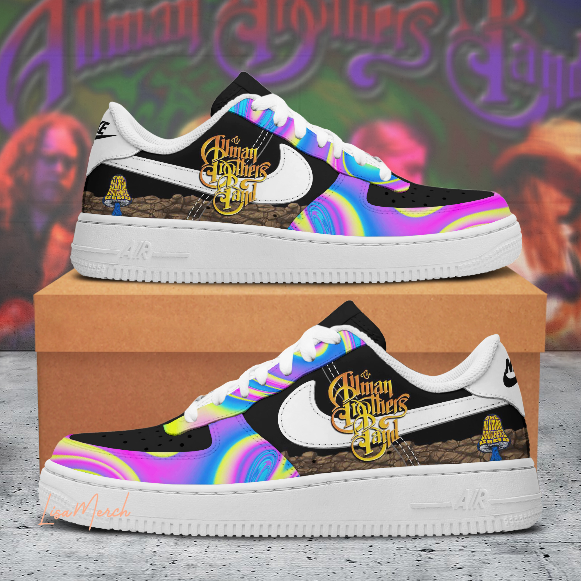 JWFancy The Allman Brothers Band Air Low-Top Sneakers Shoes For Men And Women