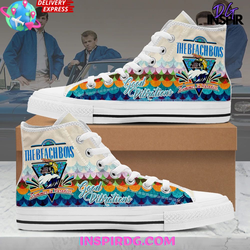 JWFancy The Beach Boys High Top Canvas Sneakers Shoes For Men And Women