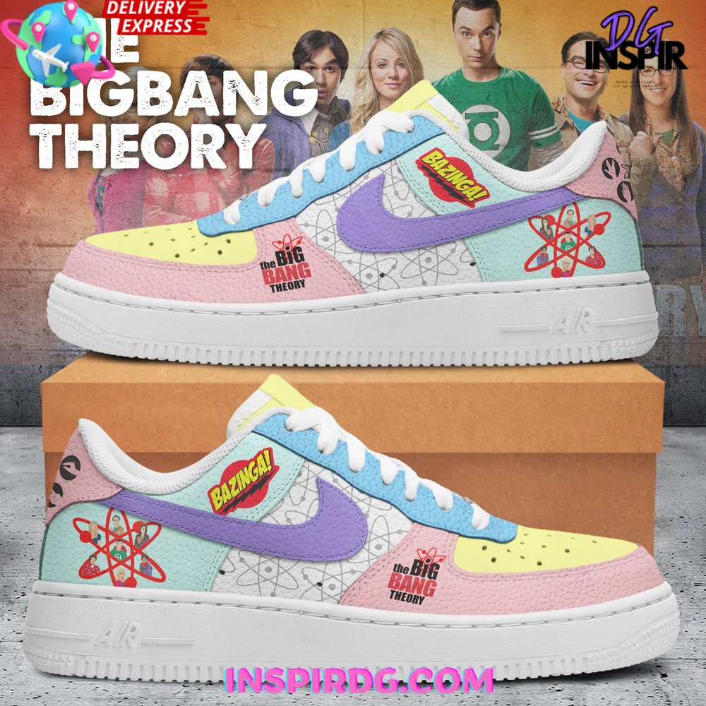 JWFancy The Big Bang Theory Collab Air Low-Top Sneakers Shoes For Men And Women