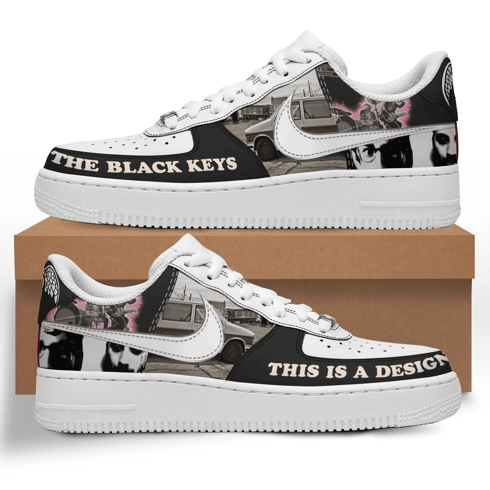 JWFancy The Black Keys Air Low-Top Sneakers Shoes For Men And Women
