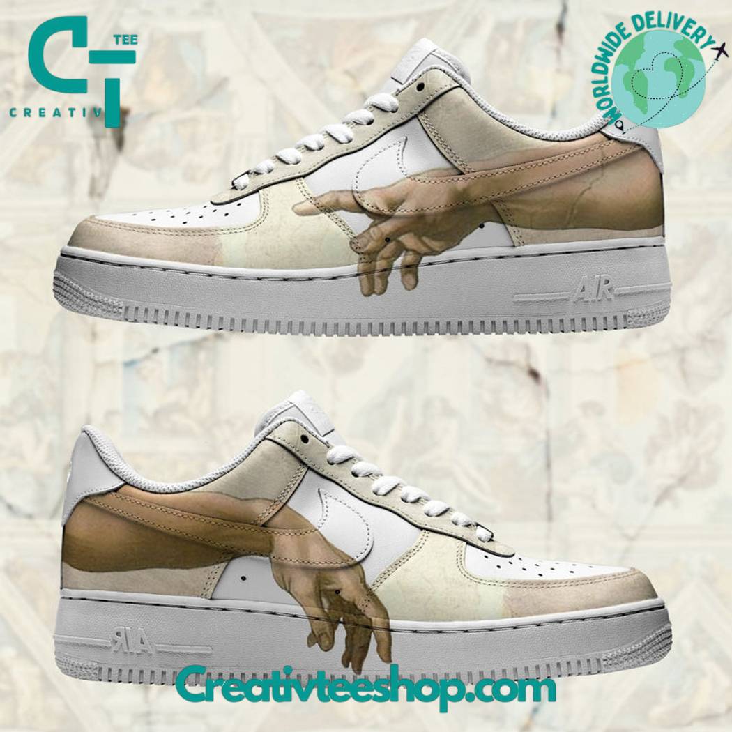 JWFancy The Creation of Adam Air Low-Top Sneakers Shoes For Men And Women