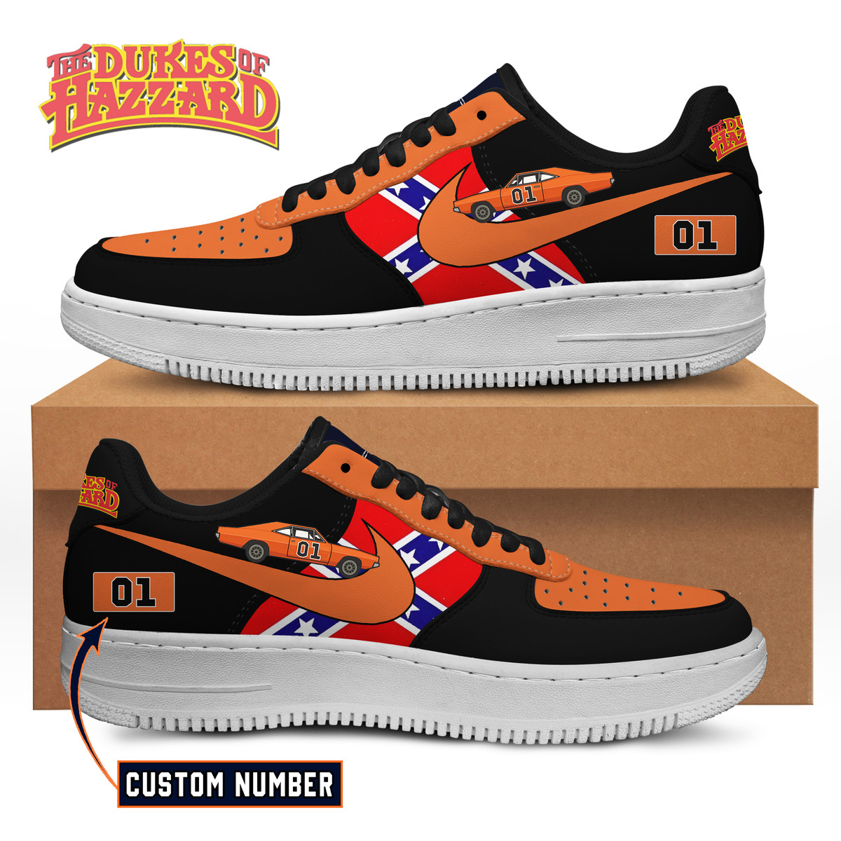 JWFancy The Dukes Of Hazzard Air Low-Top Sneakers Shoes For Men And Women