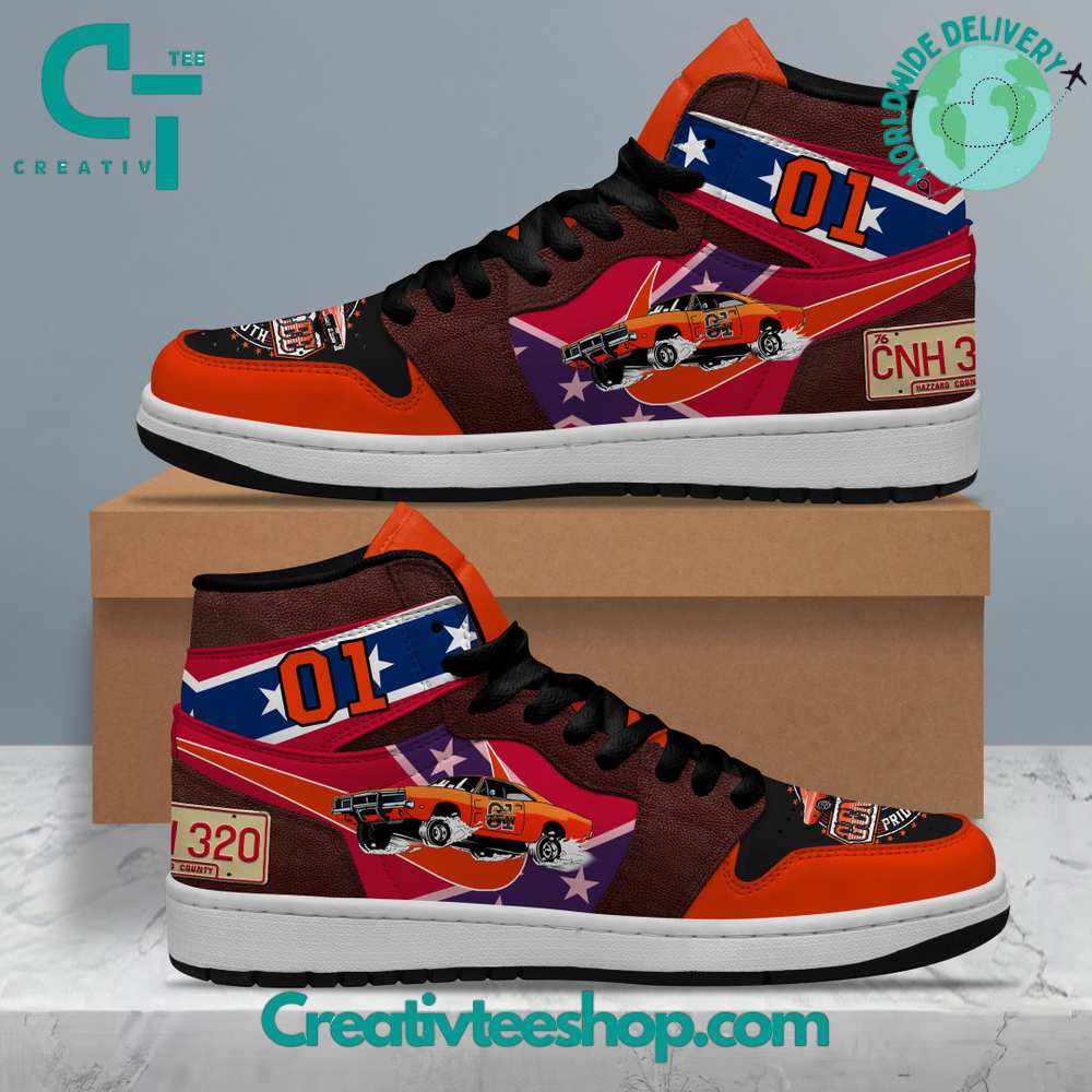 JWFancy The Dukes of Hazzard AJ1 High Sneakers Shoes For Men And Women