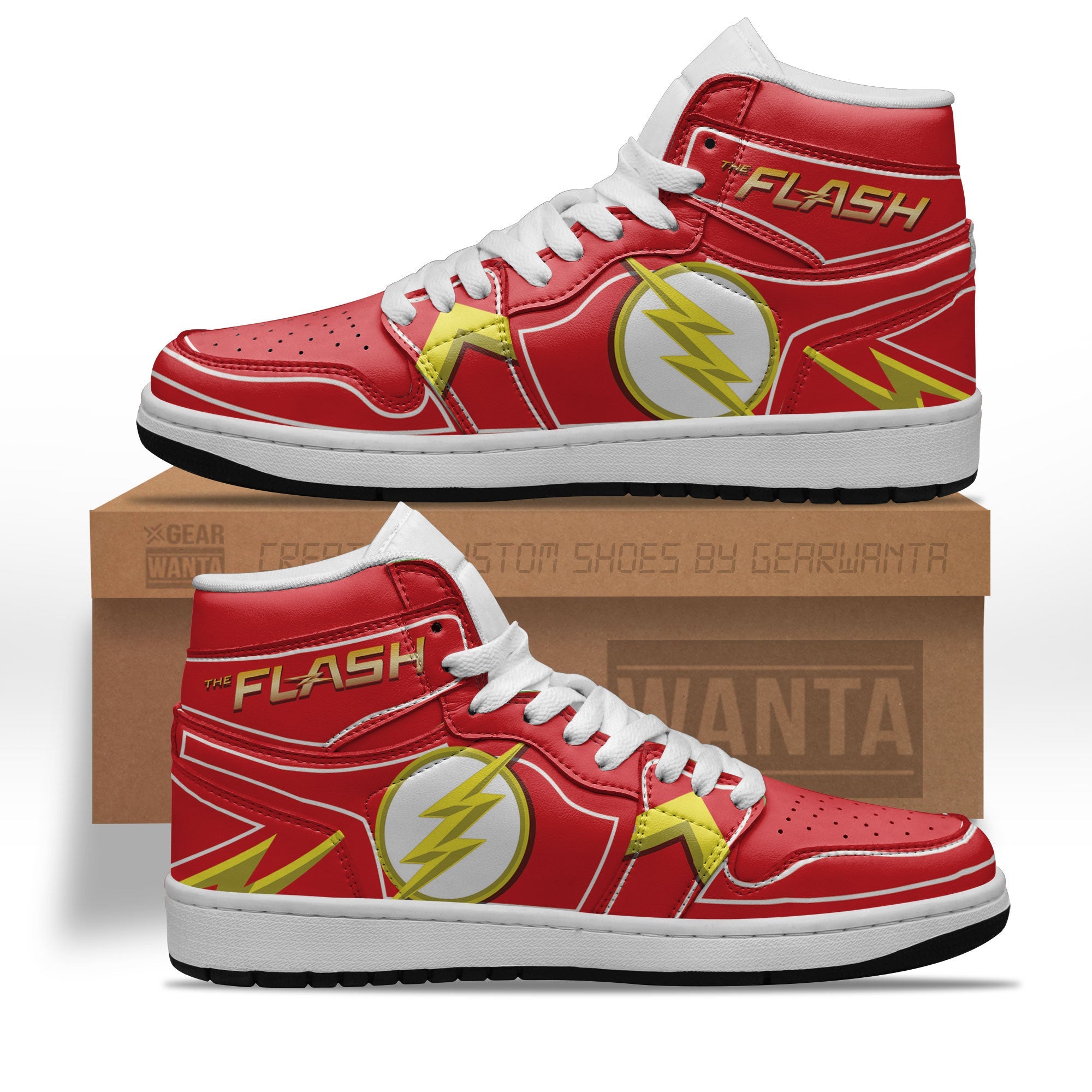 JWFancy The Flash AJ1 High Sneakers Shoes For Men And Women