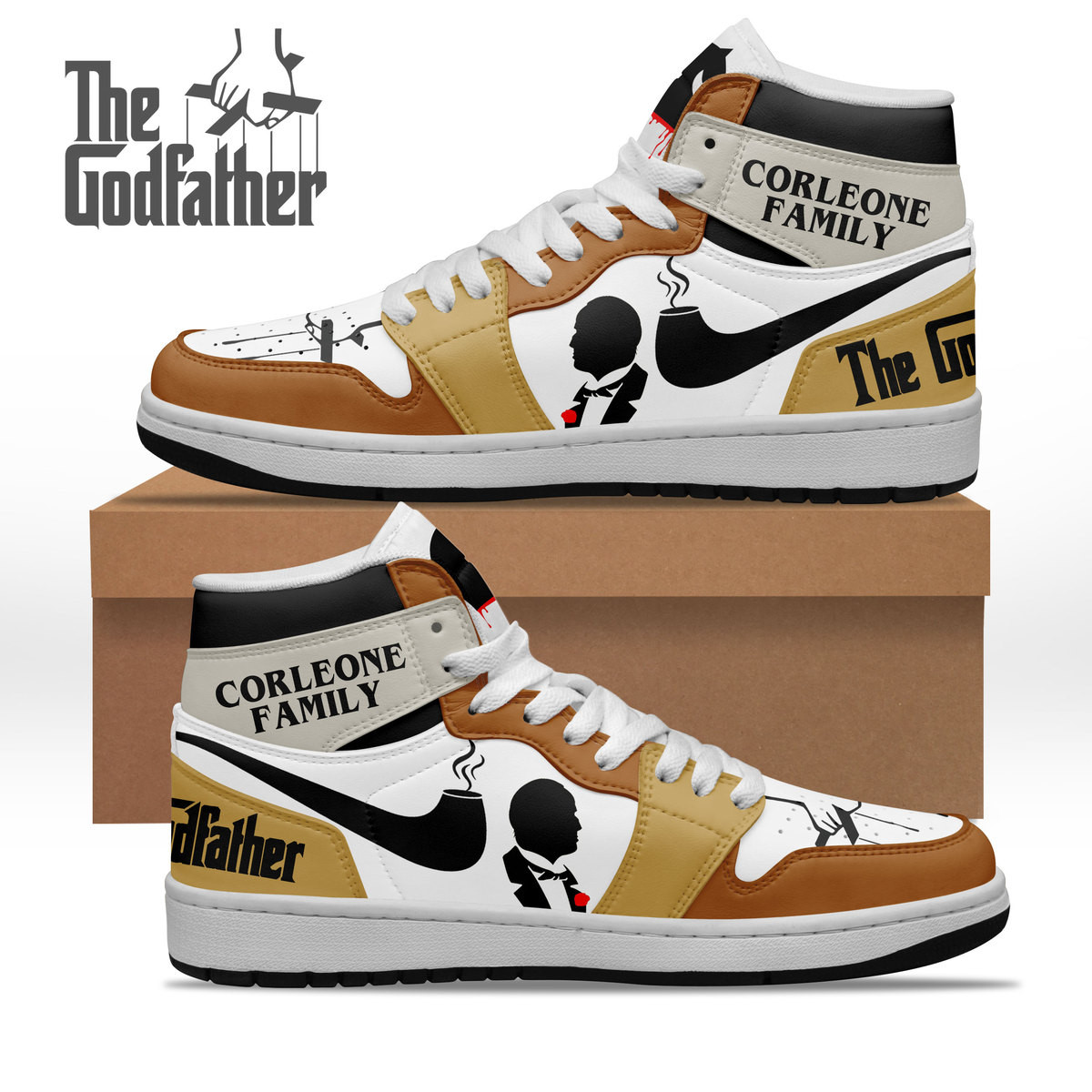 JWFancy The Godfather AJ1 High Sneakers Shoes For Men And Women