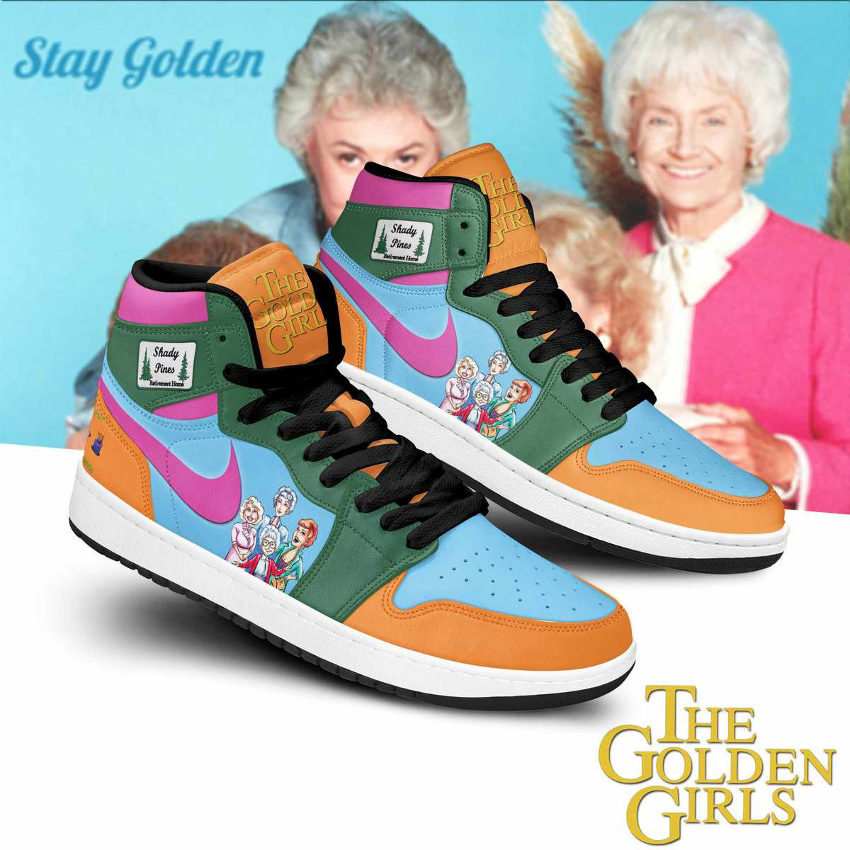 JWFancy The Golden Girls AJ1 High Sneakers Shoes For Men And Women