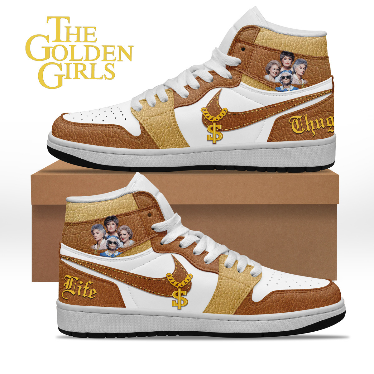 JWFancy The Golden Girls AJ1 High Sneakers Shoes For Men And Women
