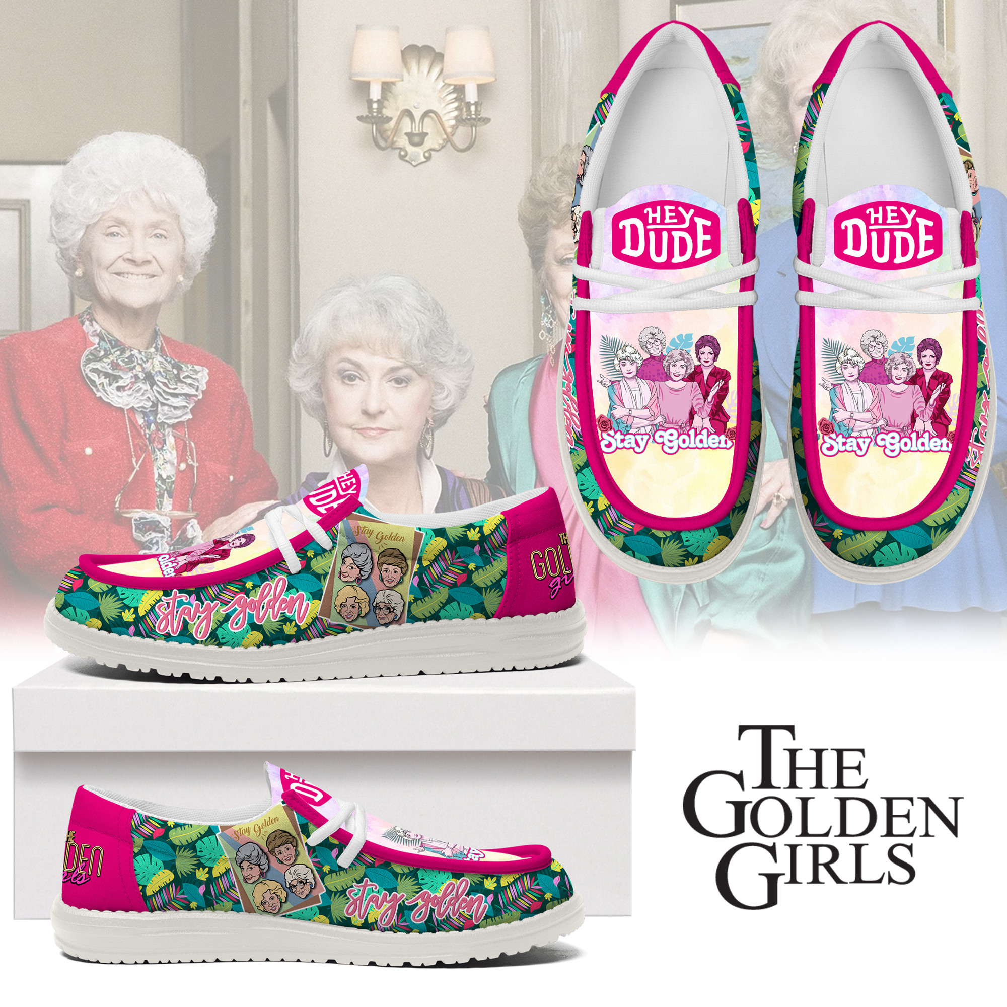 JWFancy The Golden Girls – Custom Name Hey Dude