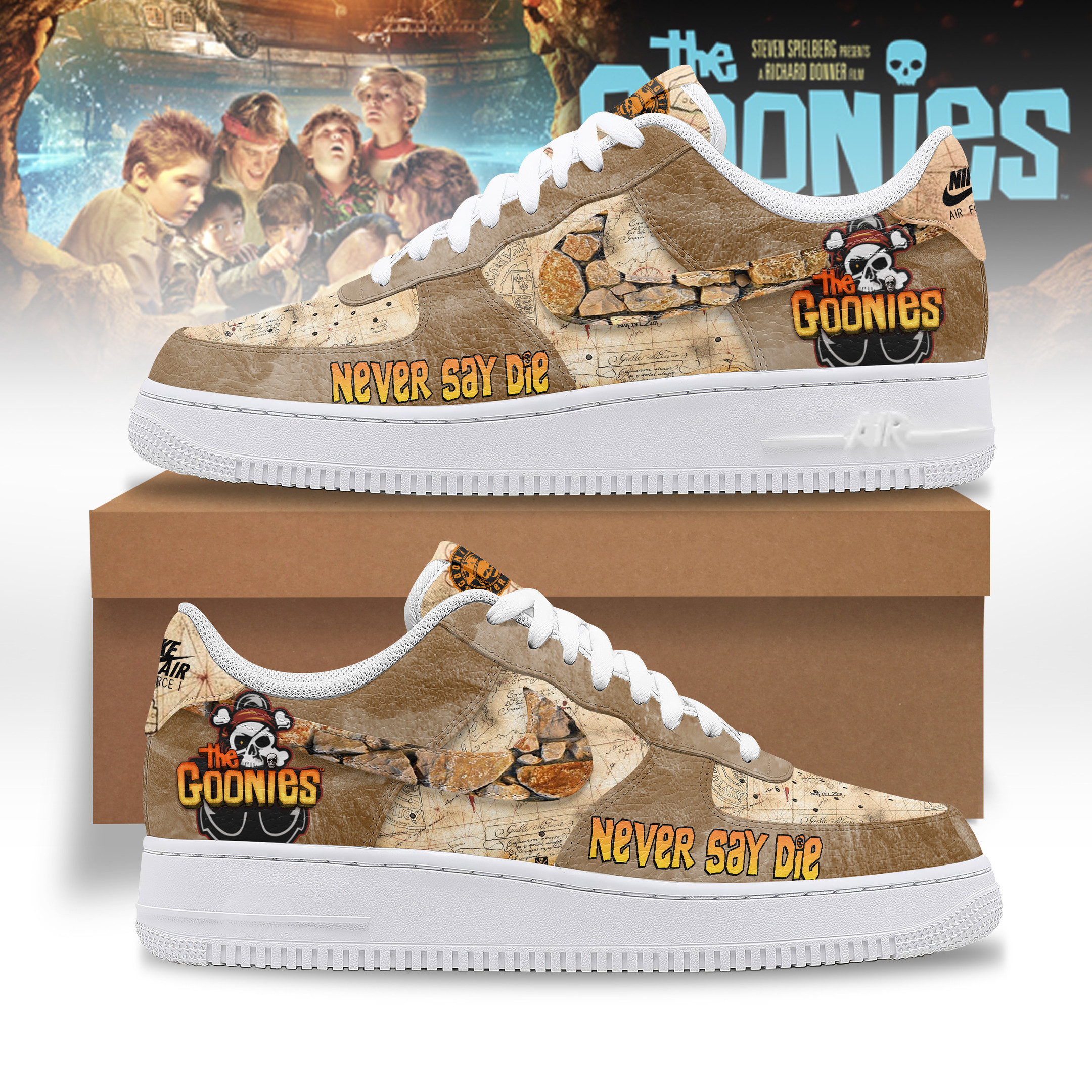 JWFancy The Goonies Air Low-Top Sneakers Shoes For Men And Women