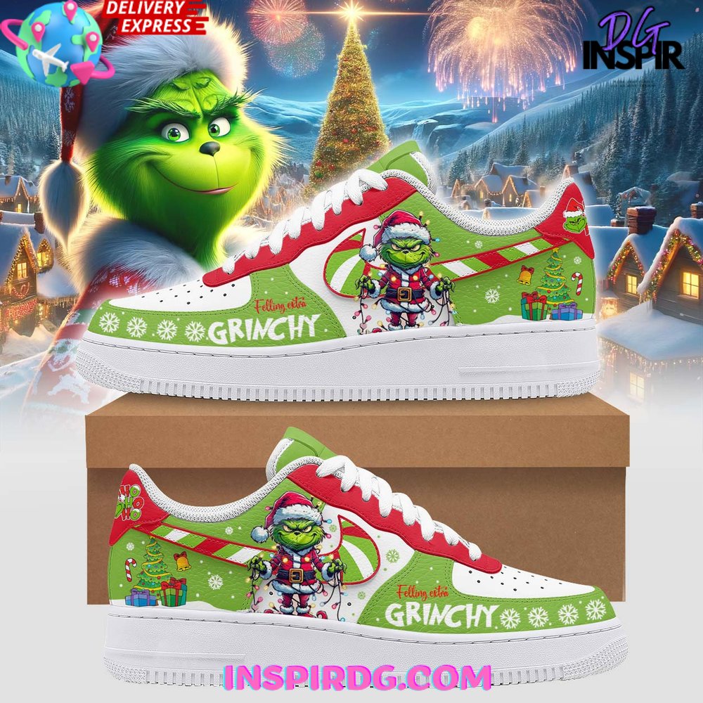 JWFancy The Grinch Air Low-Top Sneakers Shoes For Men And Women