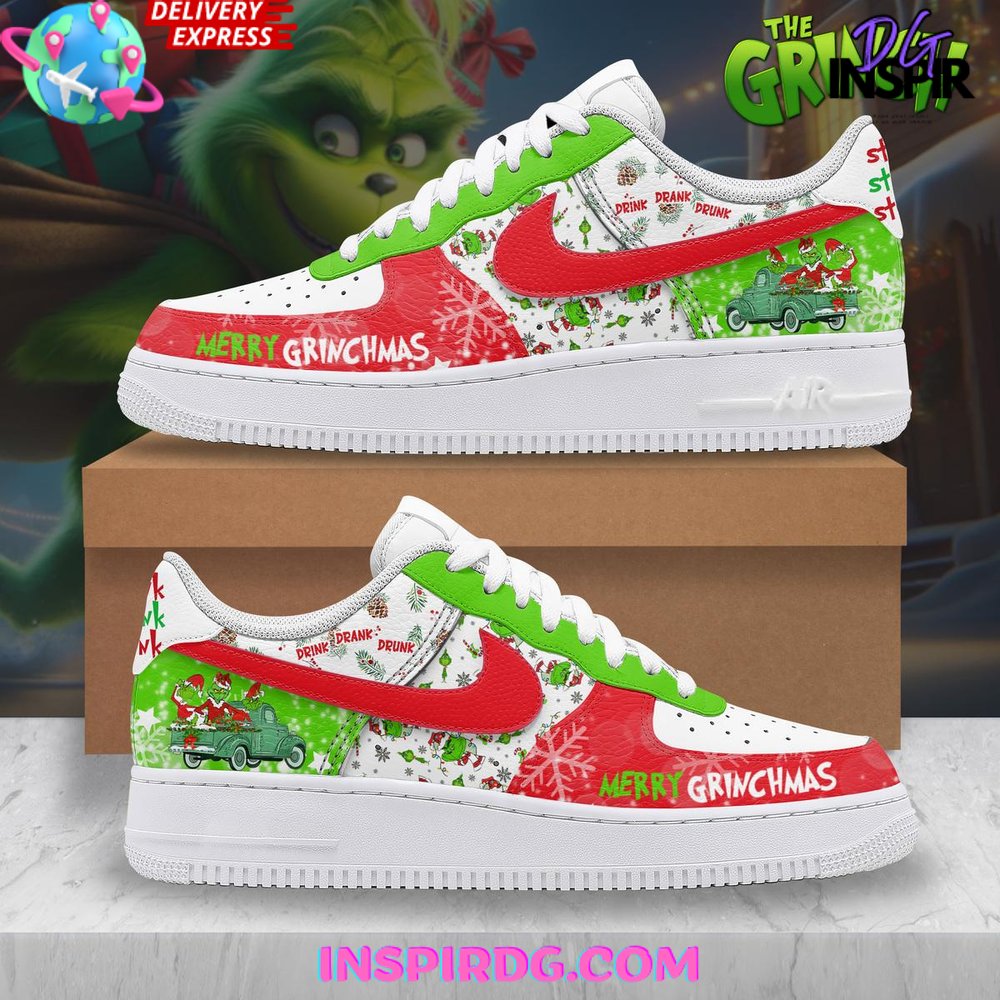 JWFancy The Grinch Air Low-Top Sneakers Shoes For Men And Women