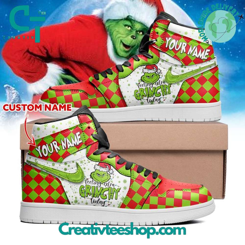 JWFancy The Grinch AJ1 High Sneakers Shoes For Men And Women