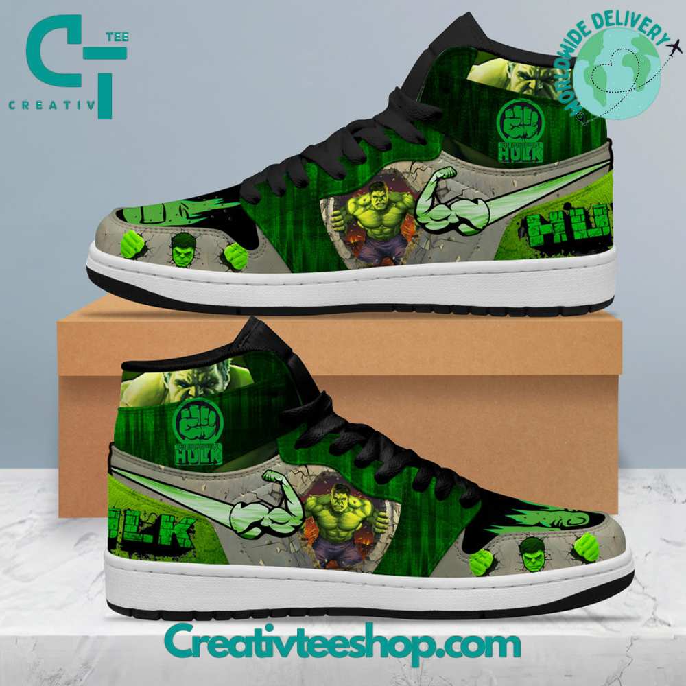 JWFancy The Incredible Hulk AJ1 High Sneakers Shoes For Men And Women