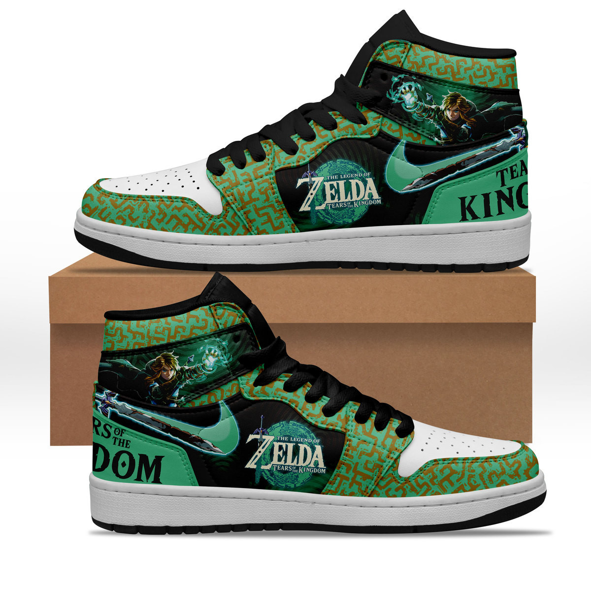 JWFancy The Legend of Zelda AJ1 High Sneakers Shoes For Men And Women