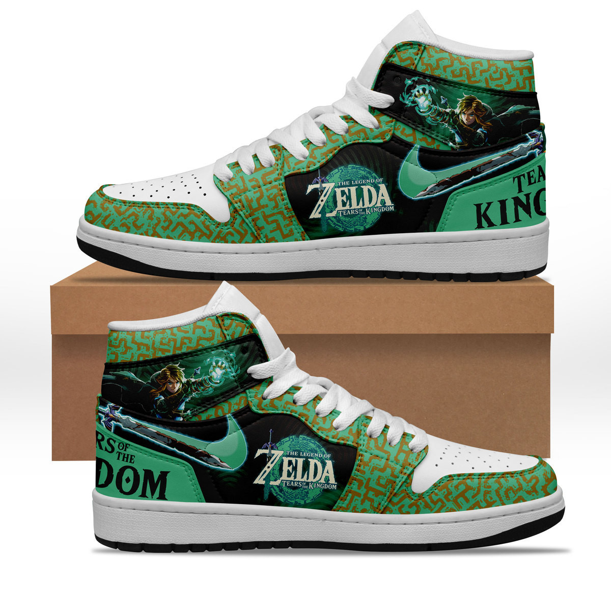 JWFancy The Legend of Zelda AJ1 High Sneakers Shoes For Men And Women
