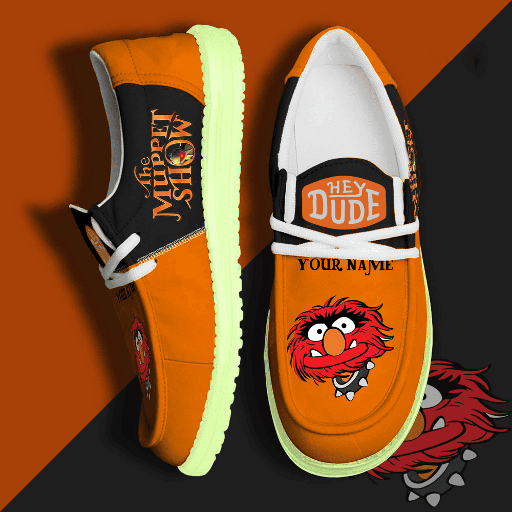 JWFancy The Muppets Hey Dude Shoes Wally Men's Lace Up Loafers Comfortable For Men And Women