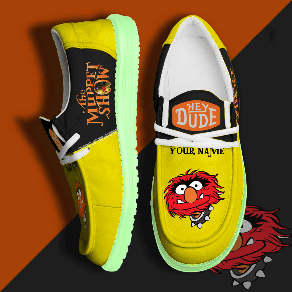 JWFancy The Muppets Hey Dude Shoes Wally Men's Lace Up Loafers Comfortable For Men And Women