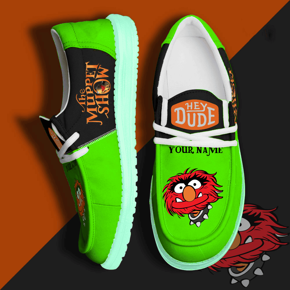 JWFancy The Muppets Hey Dude Shoes Wally Men's Lace Up Loafers Comfortable For Men And Women