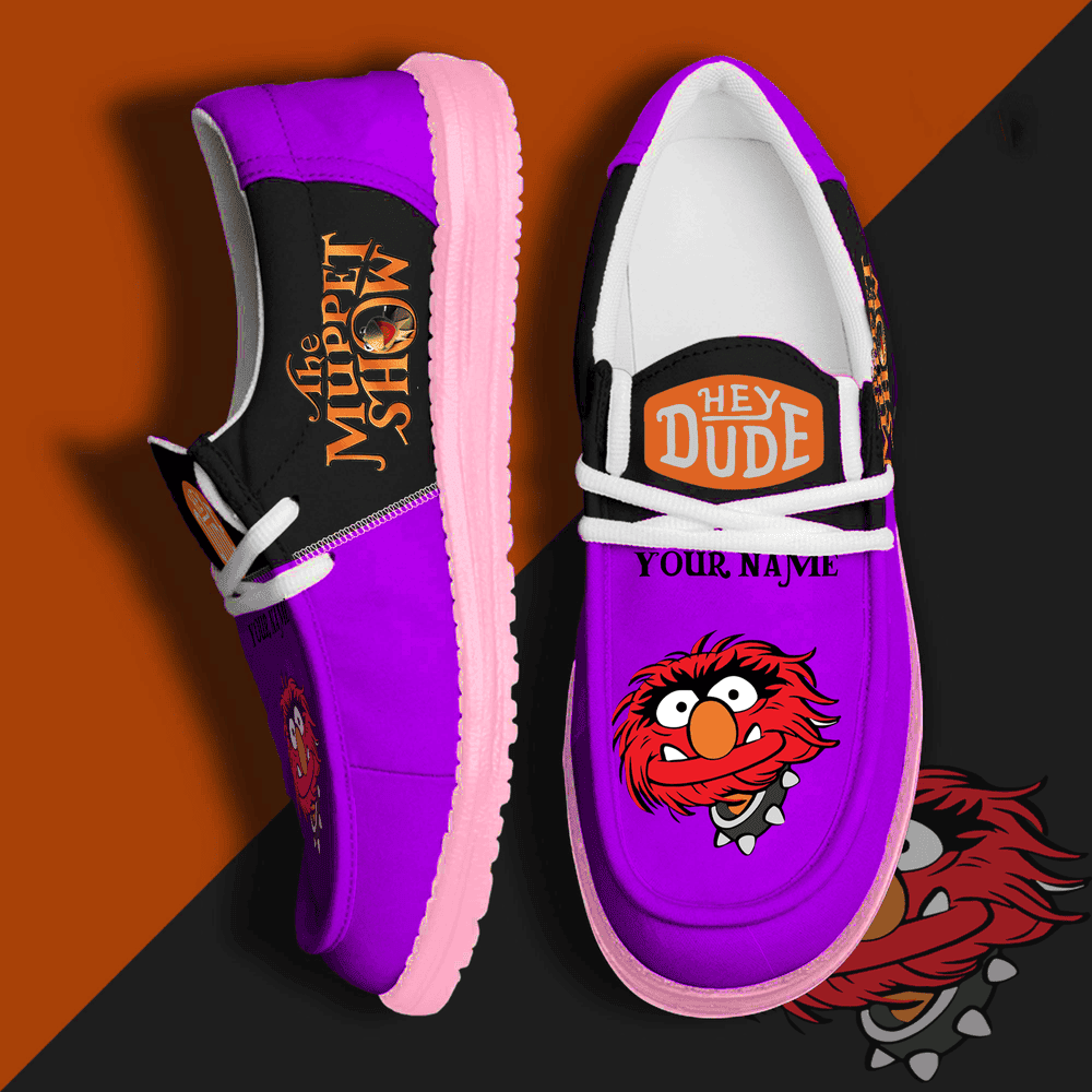 JWFancy The Muppets Hey Dude Shoes Wally Men's Lace Up Loafers Comfortable For Men And Women