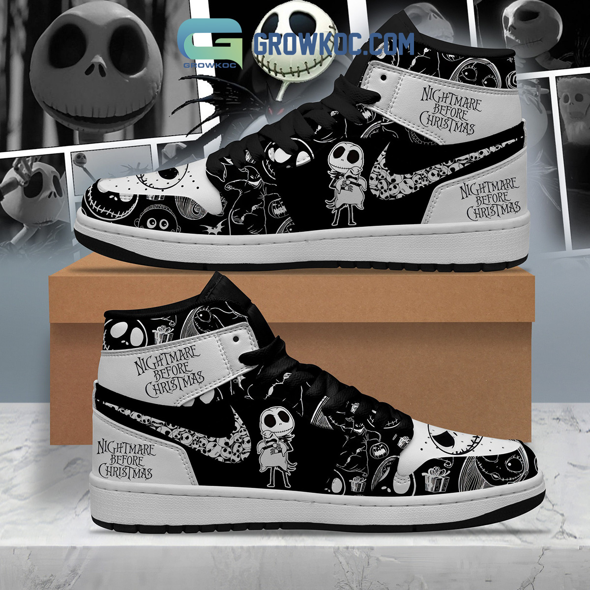 JWFancy The Nightmare AJ1 High Sneakers Shoes For Men And Women