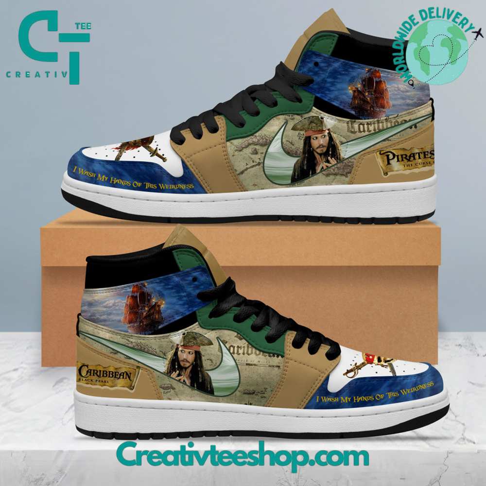 JWFancy The Pirates of the Caribbean AJ1 High Sneakers Shoes For Men And Women