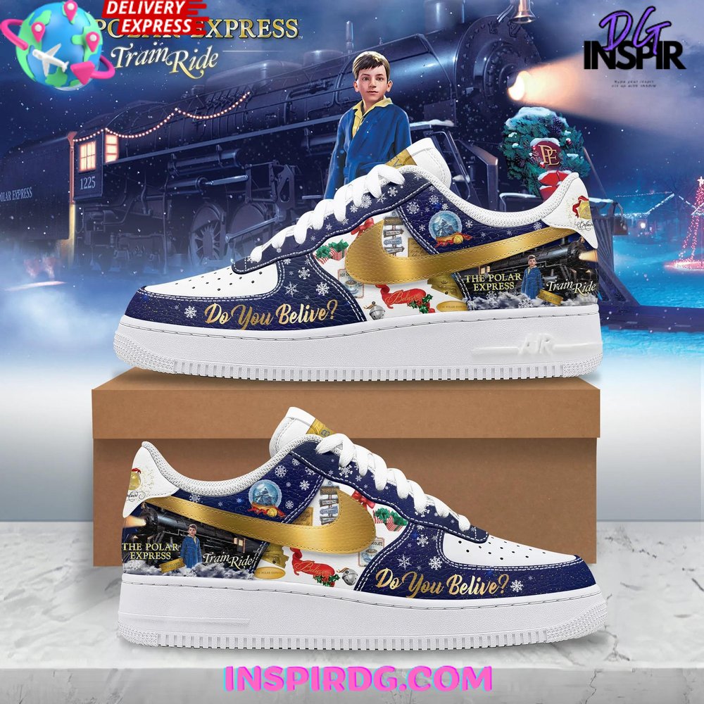 JWFancy The Polar Express Air Low-Top Sneakers Shoes For Men And Women